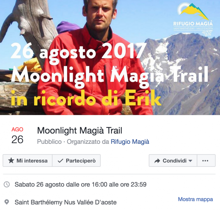 Moonlight Magià Trail - Evento Facebook