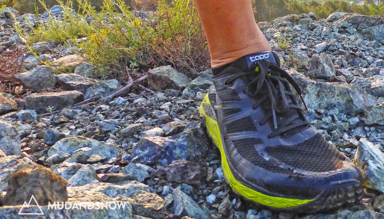 Le Topo Runventure 2 scarpa da trail running - può essere portata senza calzini.